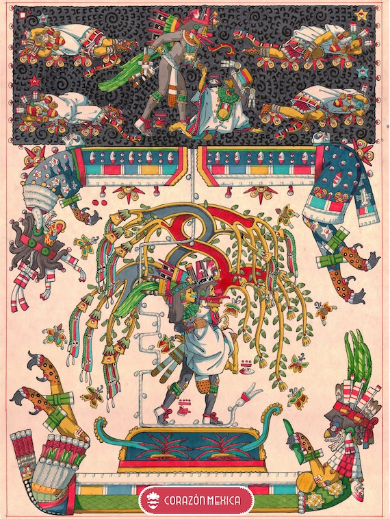 マヤエルの誕生 1. アステカ、メキシコの精神性、芸術、コラソン