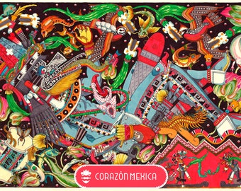 The death in Mictlan of Quetzalcoatl. Aztec, mexican spirituality, Quetzalcoatl, Corazon Mexica, Mexica Heart.