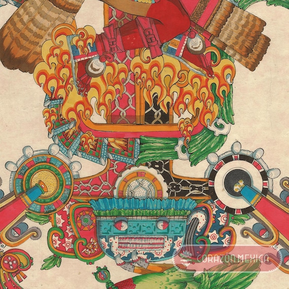 Cuauhtemoc. Aztec, Mexican Spirituality, Art, Corazon Mexica