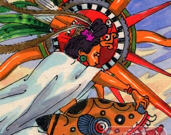 Chicahualiztli. Chicahuac. Tarot, Mexica Heart. - Etsy