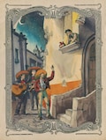 The Serenade, Mexican, Gay, Latin, Art, Queer Love, Corazon Mexica, LGBTQ Chicano, Watercolor, Mariachi product logo
