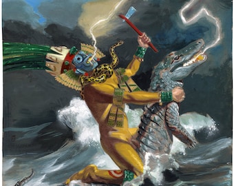 Tlaloc Steals the Tongue of Cipactli