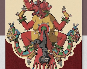 the Birth of Death - soft cover book, a descrpition of death and its place in Aztec (Mexica) thought. Mictlantecuhtli, Dia de Muertos,