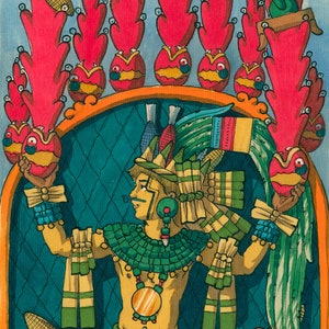 9 Yolotl, Chiconahui yollotl. Tarot, Mexica, Aztec, Mexica Heart.