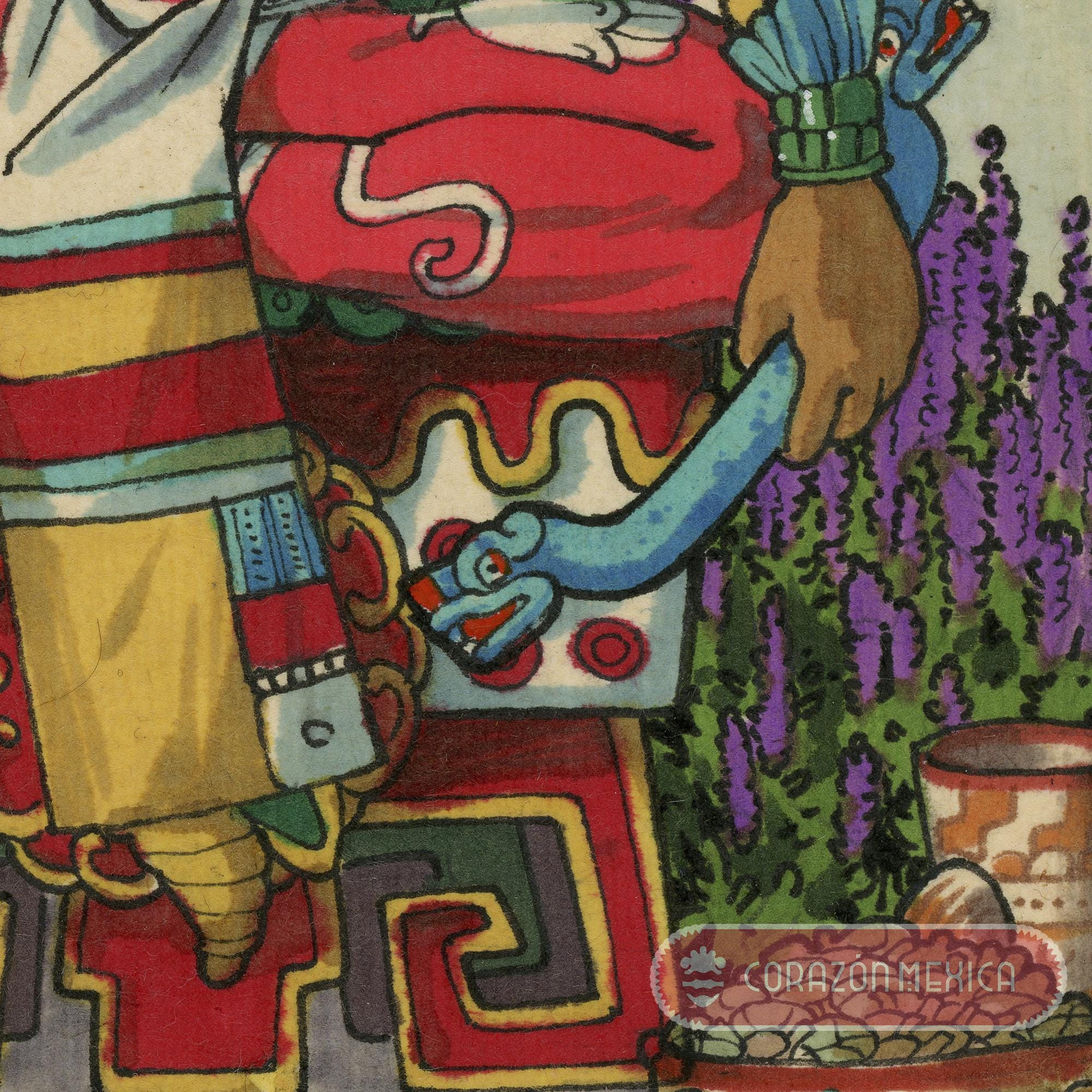 Xochipilli of the Jade Chalchiuhtecuhtli King of Jades. Mexica
