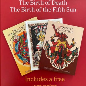 The Birth of the Fifth Sun | Aztec & Mexica Mythology Book | Tonatiuh the Sun God, Creation Myth, Indigenous Art image 3