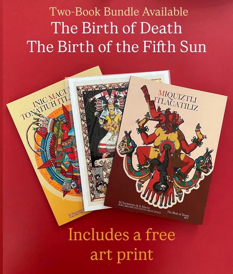 The Birth of the Fifth Sun | Aztec & Mexica Mythology Book | Tonatiuh the Sun God, Creation Myth, Indigenous Art image 3
