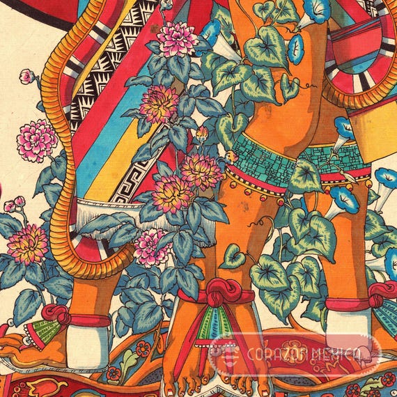 Xochipilli and Xochiquetzal as the Duality. Aztec Mexican