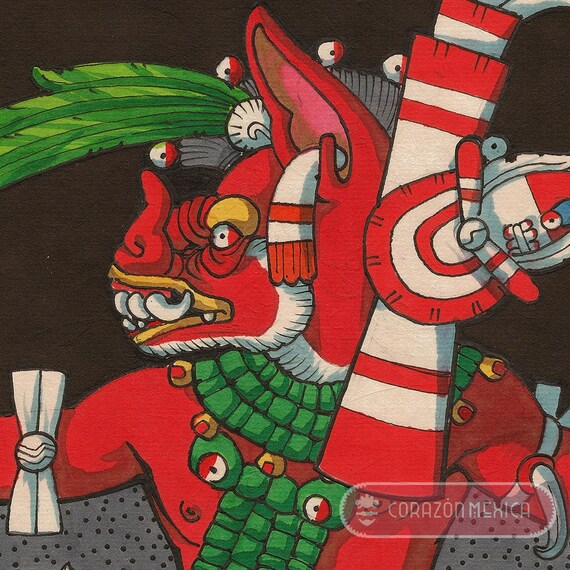 Tzinacantecuhtli, Bat Lord, Mexica (aztec) God, Mictlan, Xibalba