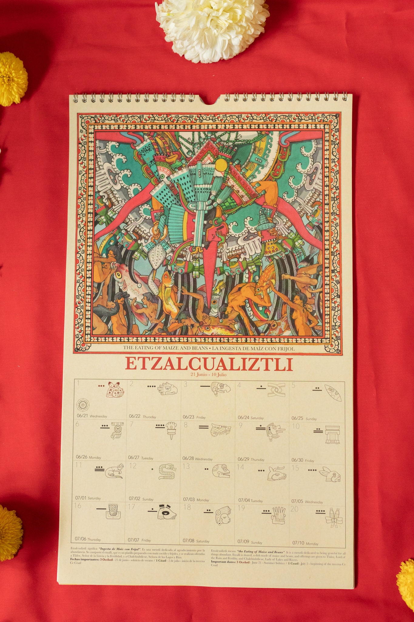 Calendario del Anahuac 11 Acatl Mexica Aztec Calendar 18 Etsy México