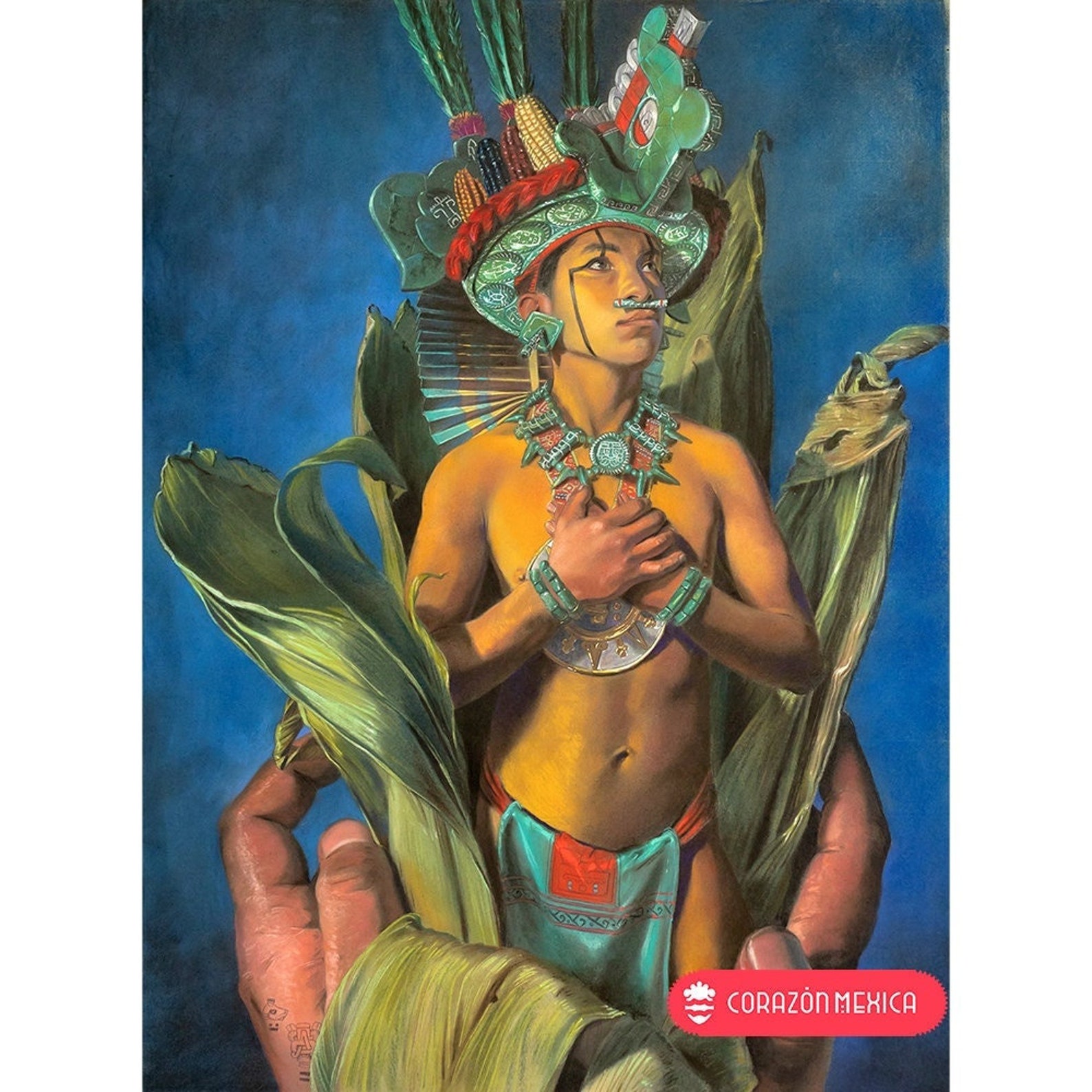 Centeotl - Mexica (aztec) Lord of Maize, Fertility, Abundance. Ometeotl ...