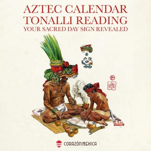 Tonalli Reading – Aztec Calendar Birth Sign – Mexica Destiny Reading – Trecena, Spirit Animal, Ihiyotl – PDF