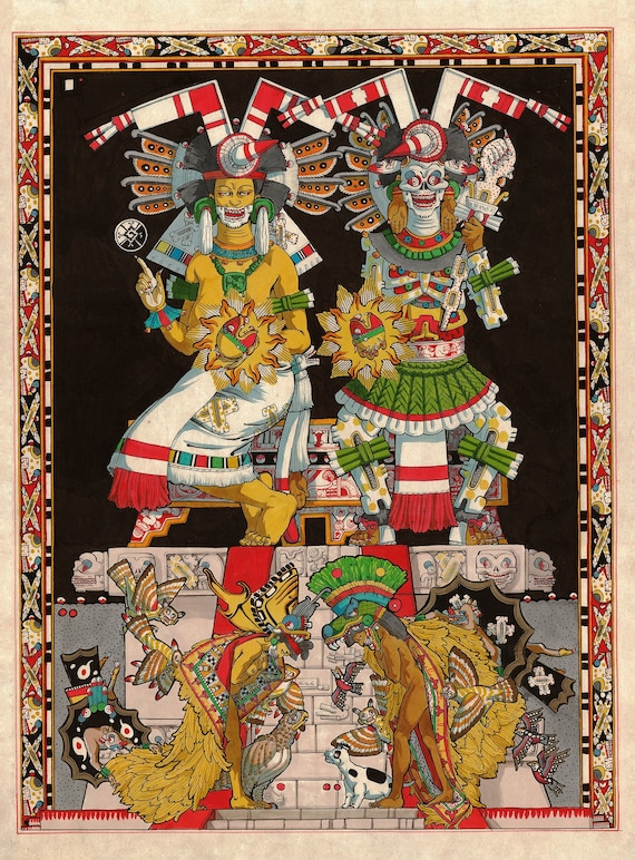 死7、ミクトランテクトリとミクテカチワトルの誕生。アステカ