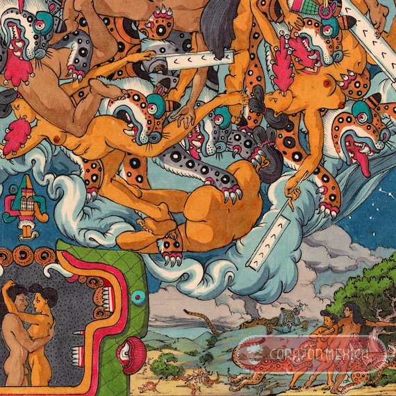 メキシコ絵画 シケイロス壁画 (Mexico City, Mexico)_感情を揺さぶる情熱の絵