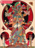 Xochipilli and Xochiquetzal as the Duality. Aztec Mexican Spirituality Art, Corazon Mexica.