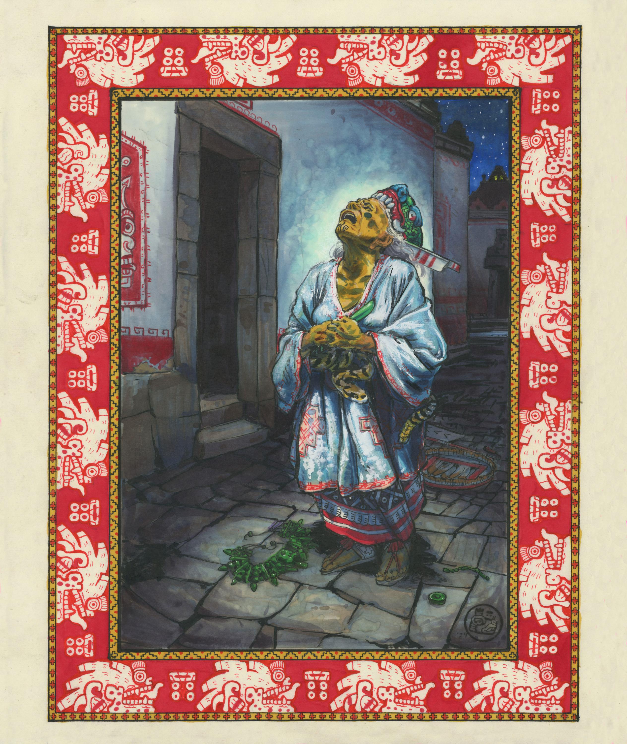 Cihuacoatl, La Llorona. Aztec, Mexican Spirituality, Art, Corazon