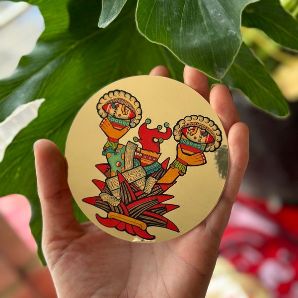 Mayahuel Gold Stickers, Maguey, Sacred Plant, Agave, Pulque, Mezcal, Tequila, Ixtle, Goddess, Goddesses, Aztecs, Native American Spiritual