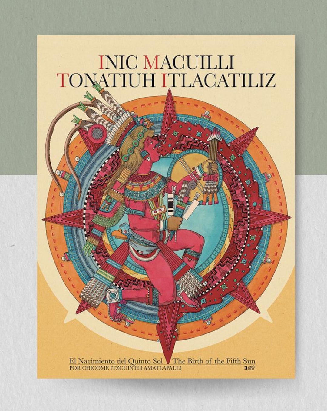 Aztec Barth The Birth of the Fifth Sun | Aztec & Mexica Mythology Book | Tonatiuh ...