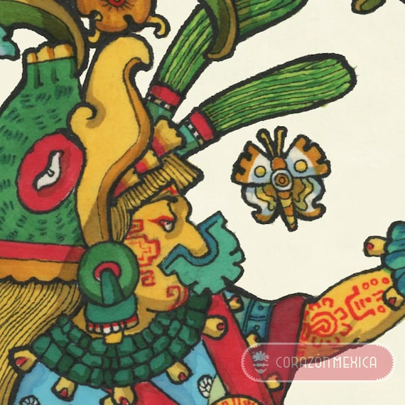 Xochiquetzal Tonalli. Aztec, Mexica, Tarot, Corazon Mexica, Love