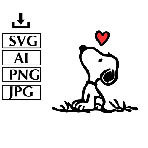Snoopy/peanuts Svg Cut File Vector Cliparts Printable Cricut - Etsy