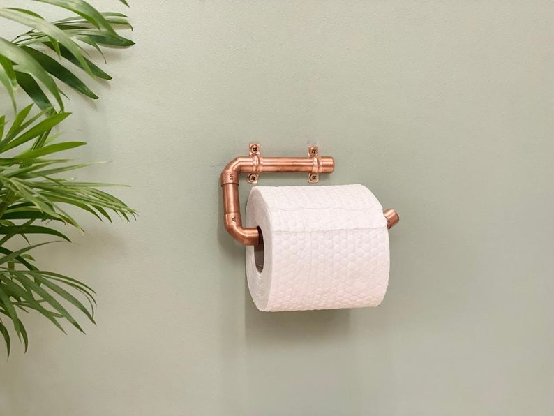 Copper Toilet Roll Holder Etsy