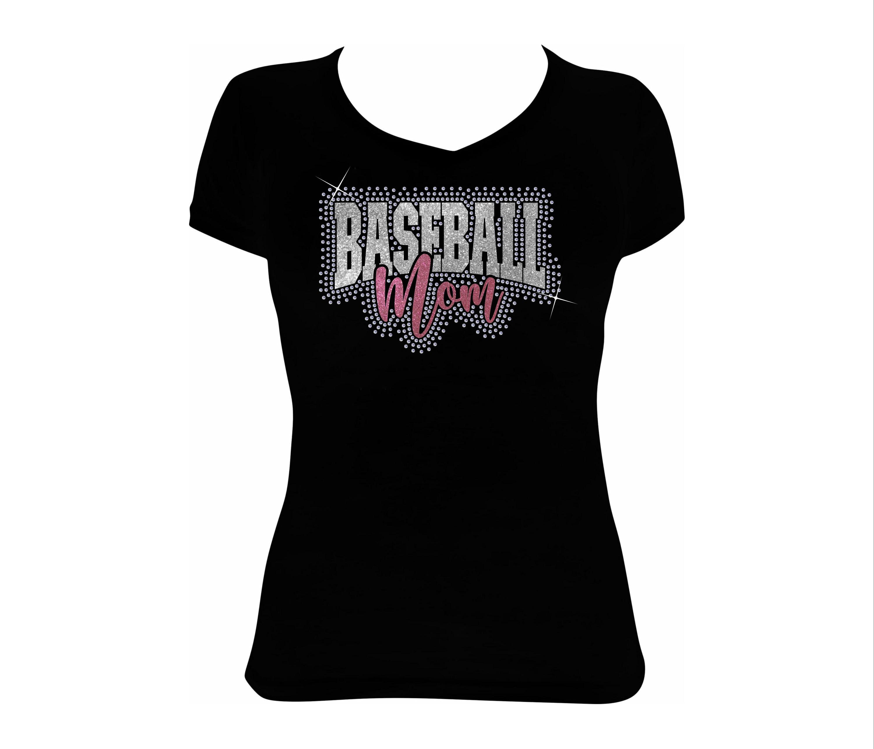 Baseball Mom Rhinestone and Htv Vinyl Template Silhouette Cricut Svg ...