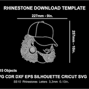 Rhinestone Black Girl Svg Afro Women African American Black Lady Silhouette Cricut Cameo Cut Svg Template Download Digital File SS10 SVG