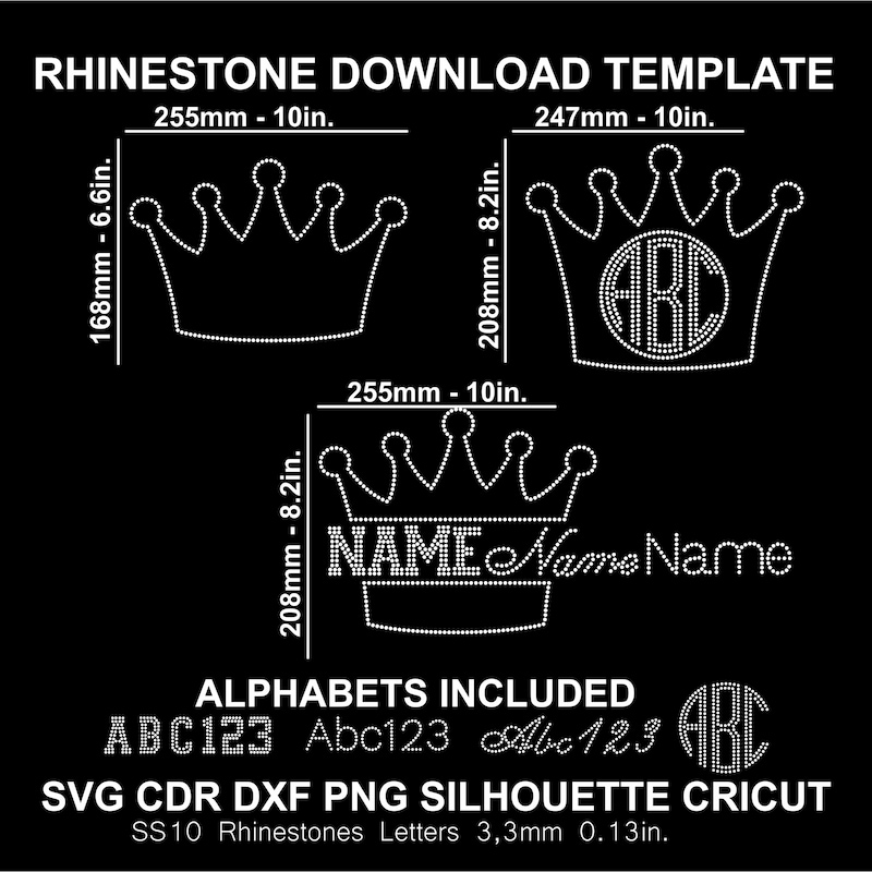 Rhinestone Crown - Etsy