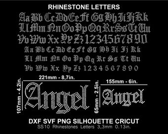 英語 フォント 見本 ラインストーンオールドイングリッシュフォント文字アルファベットSVG