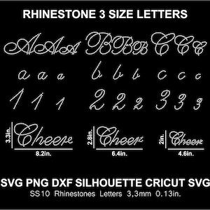 Strass Schriftart Buchstaben Alphabet Schreibschrift Handwrite Hochzeit Braut Schriftart Silhouette Cricut SVG Vorlage Download Schneiden Digitale Datei SS10 Schriftart