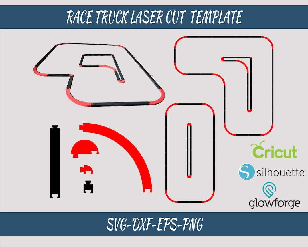 RCP Track RC Mini Z Race Track Cutting Template Svg Cutting Template ...