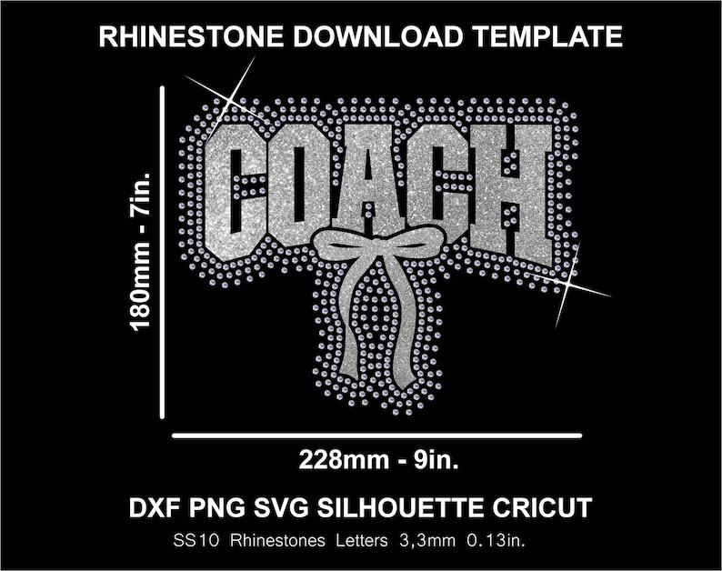 Coach Rhinestone Template Coach Rhinestone and Htv Vinyl Template Silhouette Cricut Svg Png ...