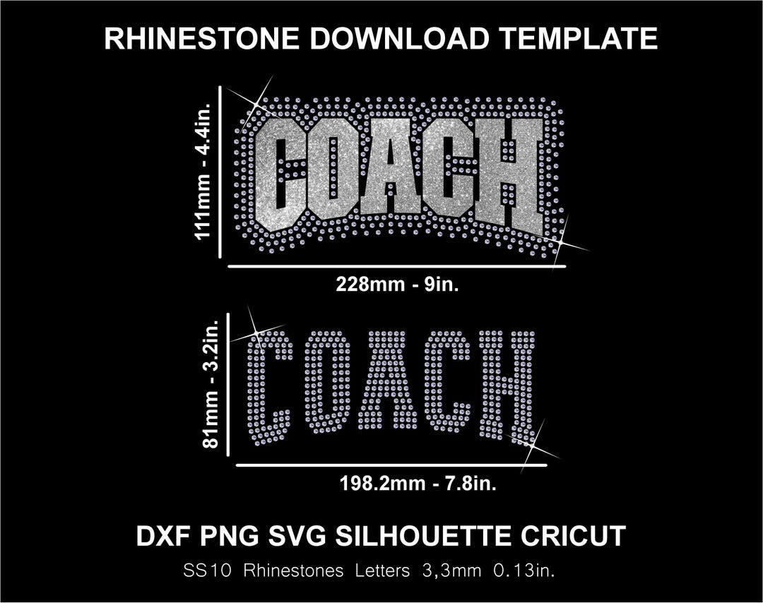 Coach Rhinestone Template Coach Rhinestone and Htv Vinyl Template Silhouette Cricut Svg Png Dxf ...