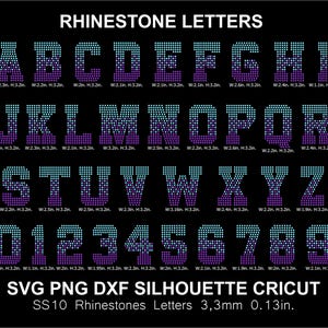 Strass Schriftart Buchstaben Alphabet College Sport 2 Farbe Schriftart Silhouette Cameo Cricut Schneidevorlage Download Digitale Datei SS10