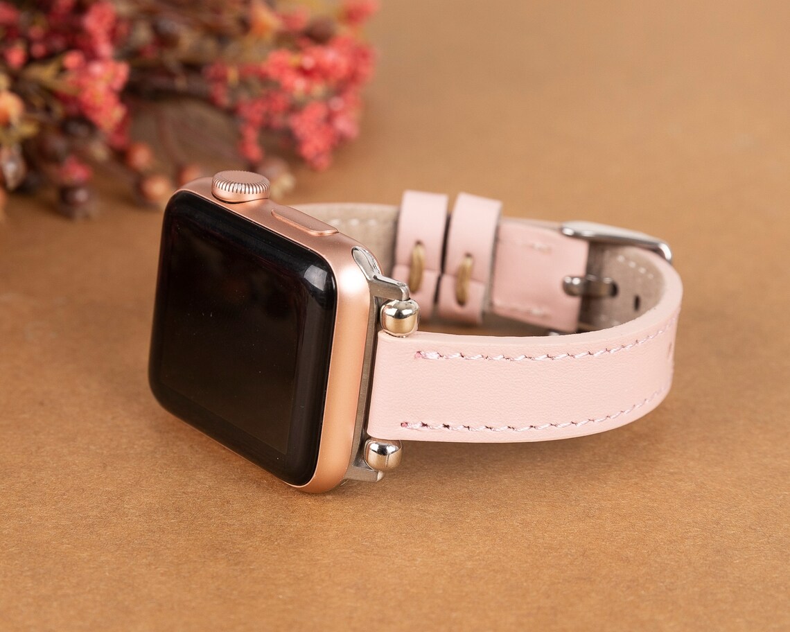 Leather Apple Watch Bands 38mm 40mm 42mm 44mm women iWatch Etsy