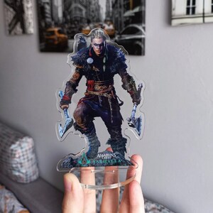 Decoración de dibujos animados con personajes de anime transparente, recuerdo personalizado, soporte de acrílico, regalo de cumpleaños, llavero para mascota, gato, perro, Gen Shin Impact