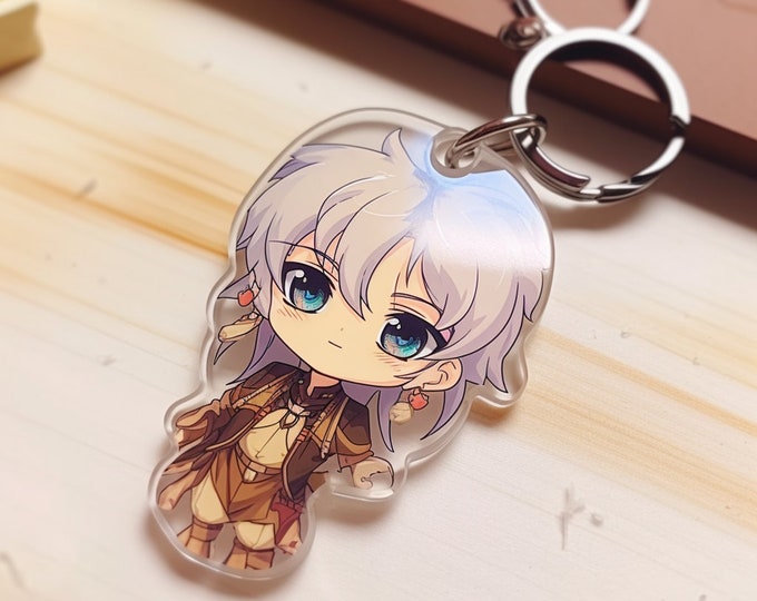 Fashion Anime Custom Keychains Cartoon Clear Acrylic Key Chain Photo Customized Anime Charms Hologram Personalized Keychains
