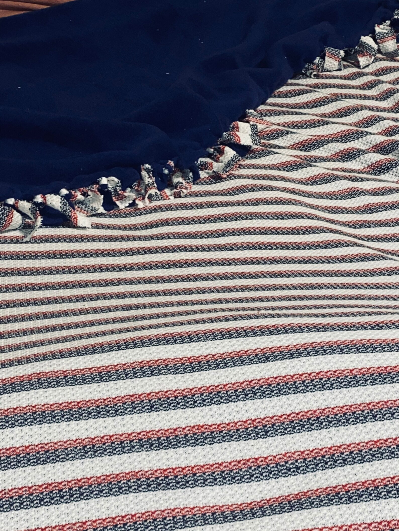 Red white and blue throw blanket Etsy