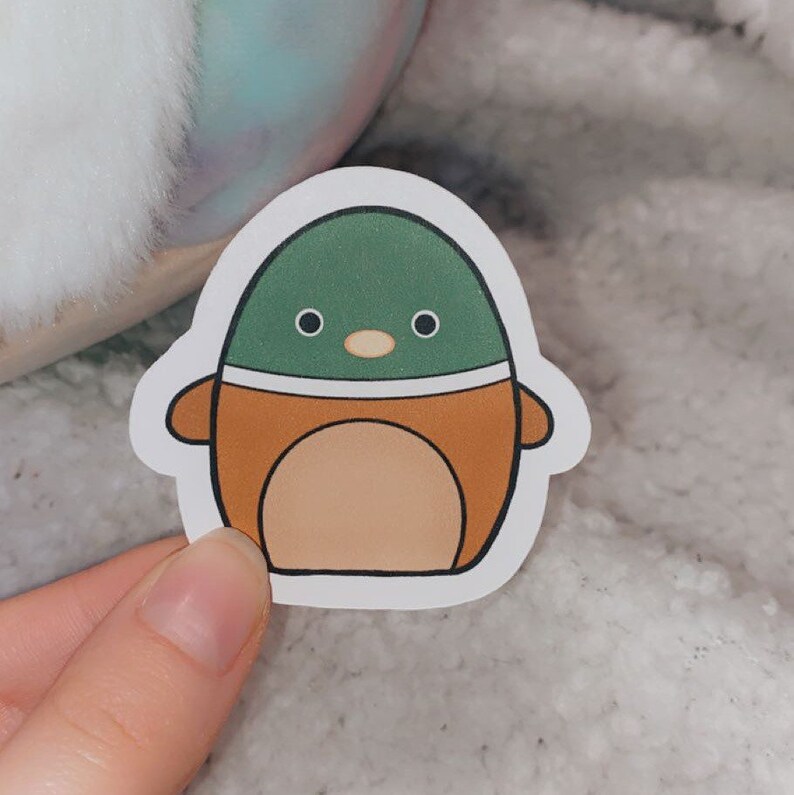 Squishmallow Matte Sticker Avery the Duck Avery the Duck Squishmallow Sticker Squishmallow Sticker Sticker Stickers