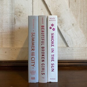 Bubblegum and Taupe Book Bundle AS PICTURED, Real books for decorating