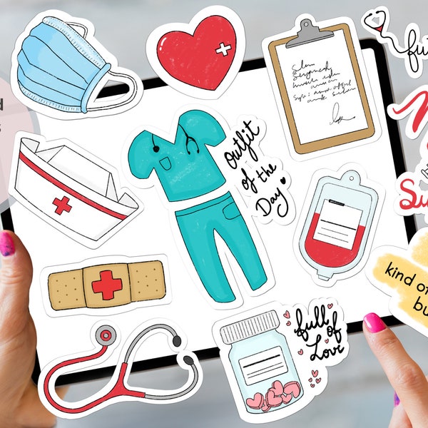 Nursing Student Planner Stickers Etsy