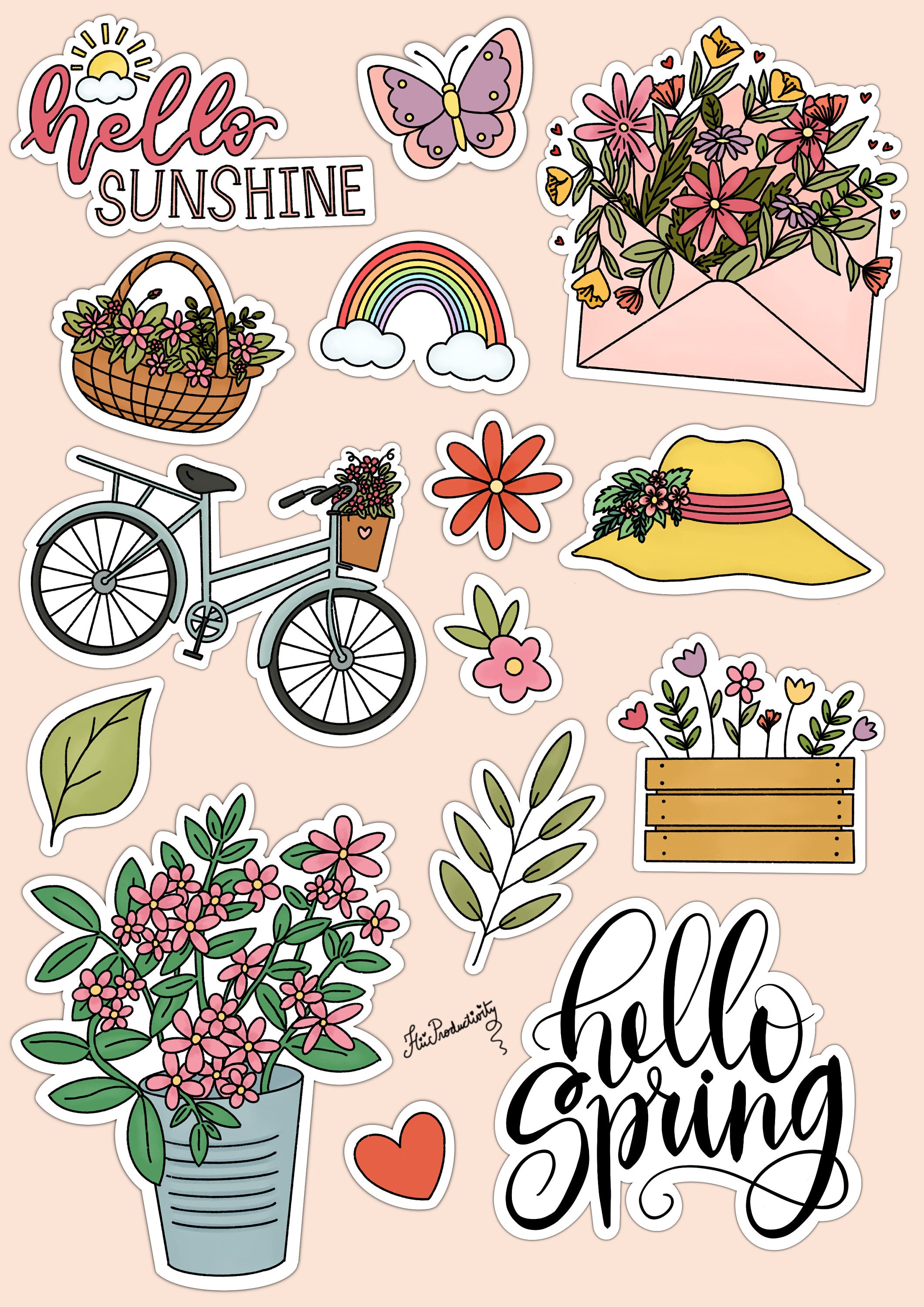 Four Seasons DIGITAL STICKERS Pack for Digital Planner, Precropped  Goodnotes and PNG Files, Winter Summer Autumn Spring Digital Stickers 