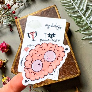Psychology Printed STICKERS Set, Psychology Student Stickers, Bullet