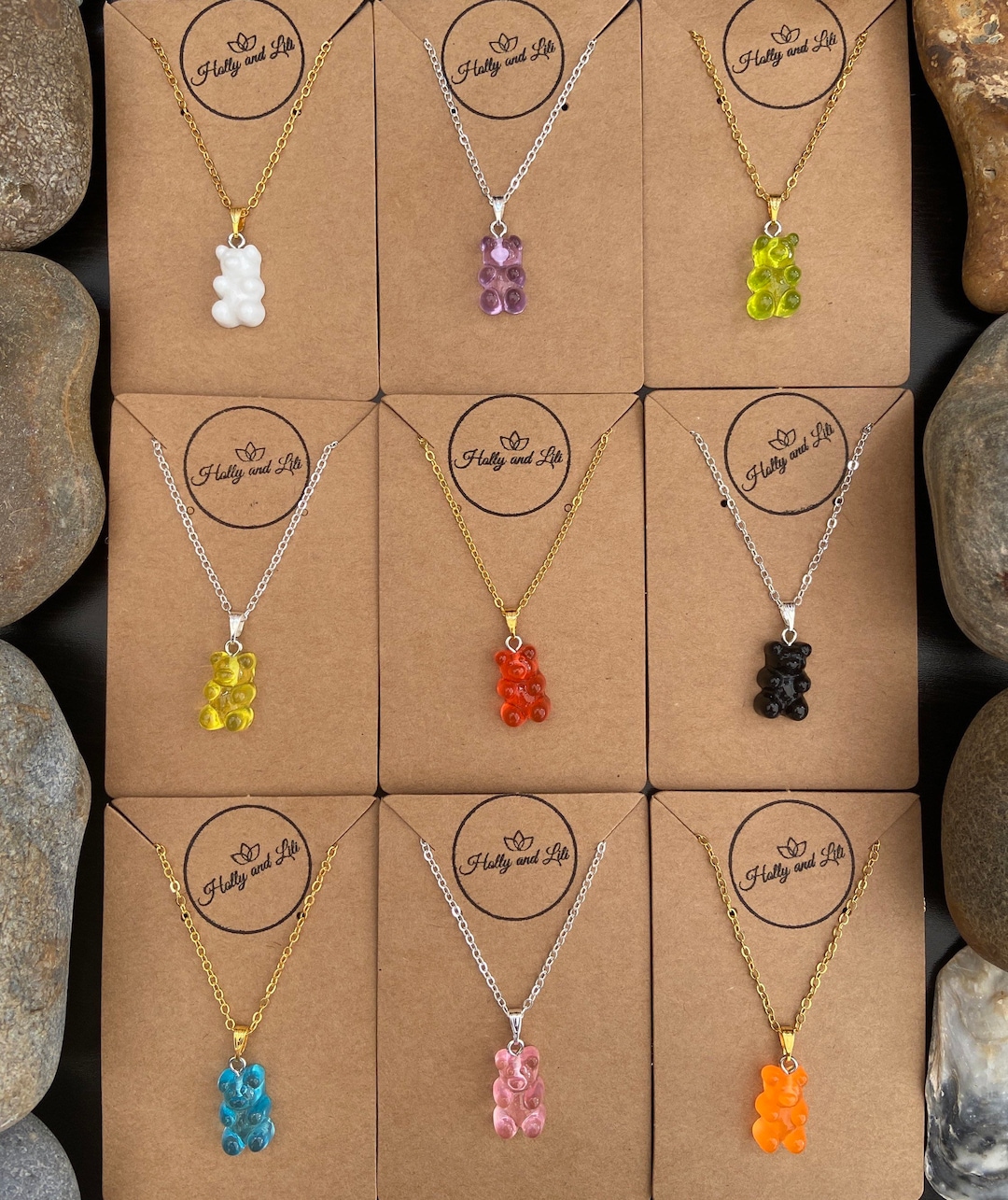 Gummy Bear Pendant Necklace, 9 Variations, Personalised Novelty Chain, Teddy  Bear, First Necklace, Cute Unique Gifts, Stocking Filler Gifts - Etsy