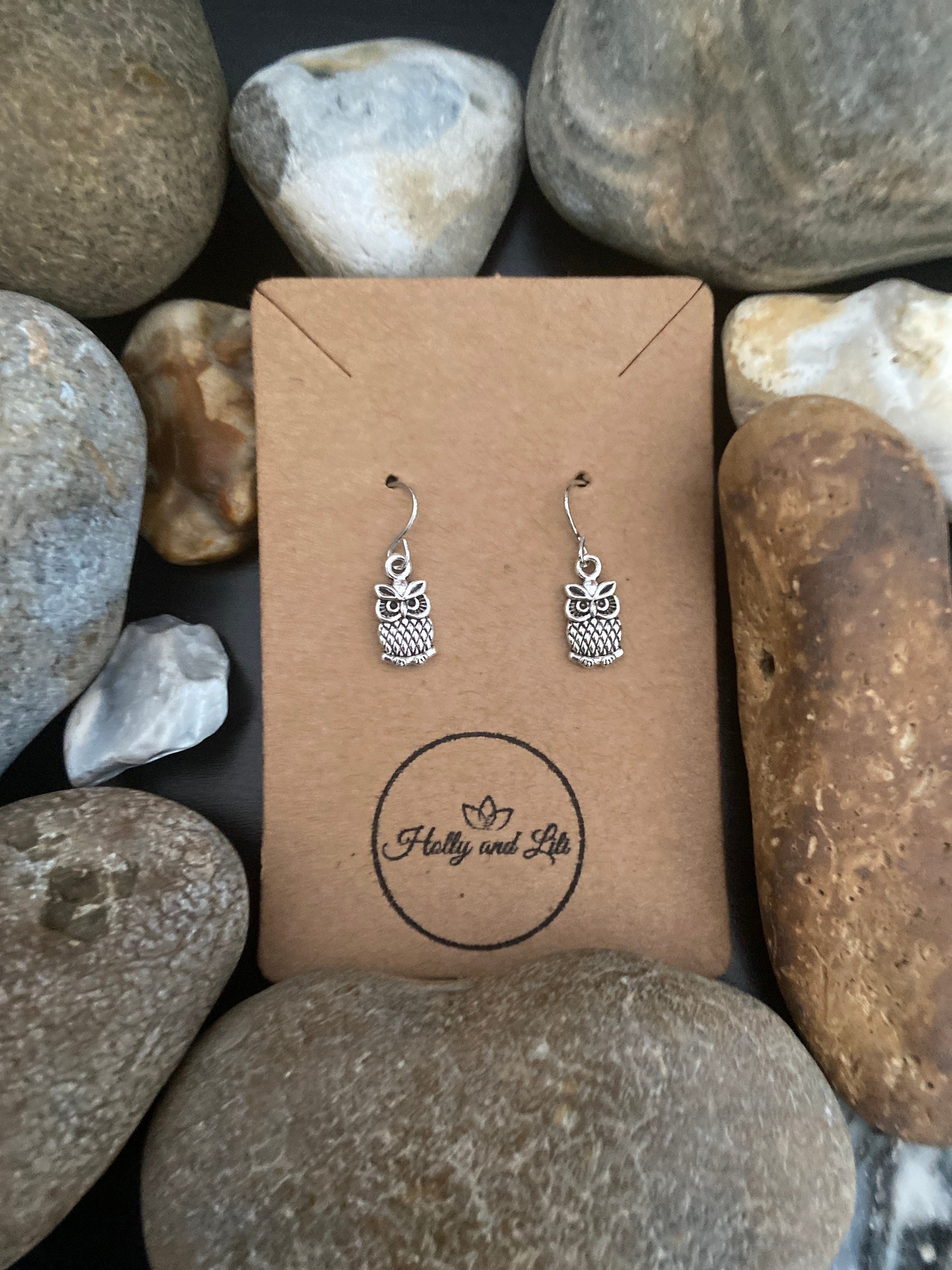 Owl Earrings: Novelty Animal Bird Hooks