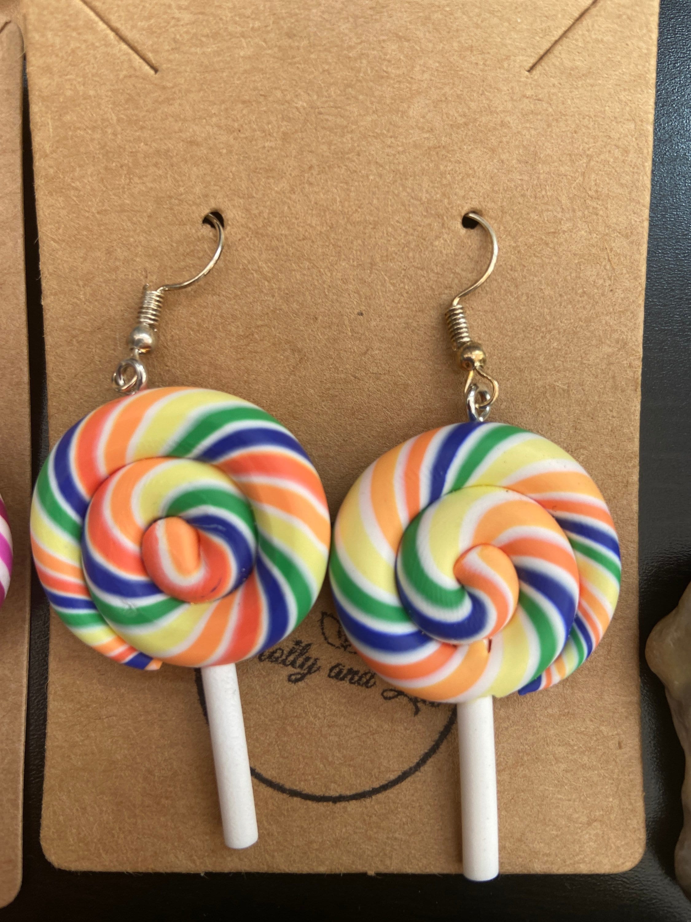 Lollipop Style Novelty Earrings Personalise your earrings Etsy