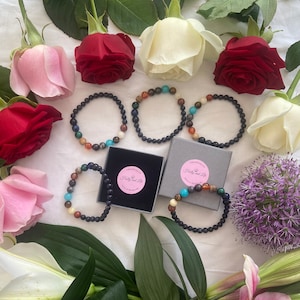 Planets Gemstone 11 Planets Bracelet, Bracelet en cristal solaire, Bracelet de guérison, Bracelet d’anxiété, Bracelet apaisant, Bracelets de yoga chakra