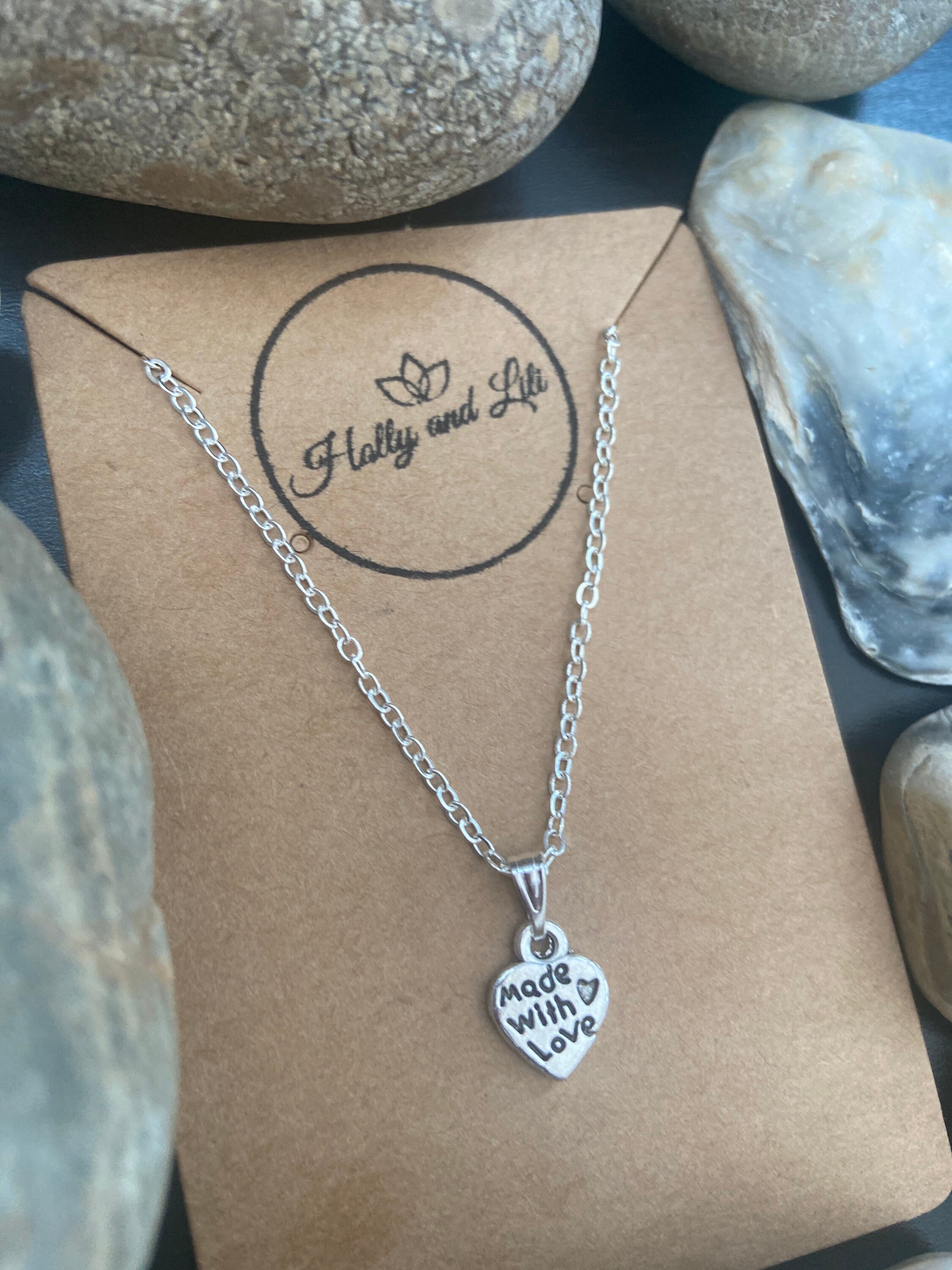 Heart Made With Love Pendant Necklace Heart Shaped Love Show