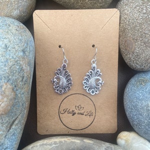 Peacock Style Earrings. Personalise Bird Earrings, Peacock Earrings, Peacock Gifts, Peacock Silver Jewellery, Farm Animal, Beautiful Bird