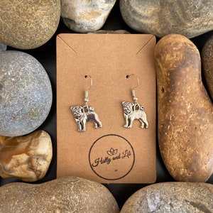 Pug Style Novelty Earrings, Personalise Earring, Pugs Earrings, Pug Earring, Doggy Earrings, Doggy Earrings, Dog Earrings, Dog Lover Earring